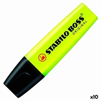 Afbeelding van STABILO BOSS ORIGINAL markeerstift fluorescerend geel (2 stuks)