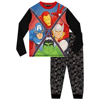 Afbeelding van Marvel Iron Man Captain America Thor Hulk pyjama set voor jongens, Meerkleurig
