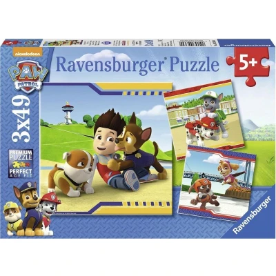 Afbeelding van Ravensburger puzzel PAW Patrol: Helden met vacht 3x49 stukjes kinderpuzzel