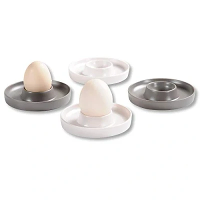 Afbeelding van Kesper eierdopje, melamine, grijs/beige, diameter 10 cm, hoogte 2 cm