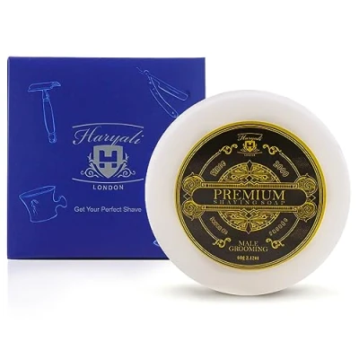 Image de Haryali London Savon à raser pour homme de rasage crémeux une mousse riche Recharge hydratant le traditionnel convient tous les types peau