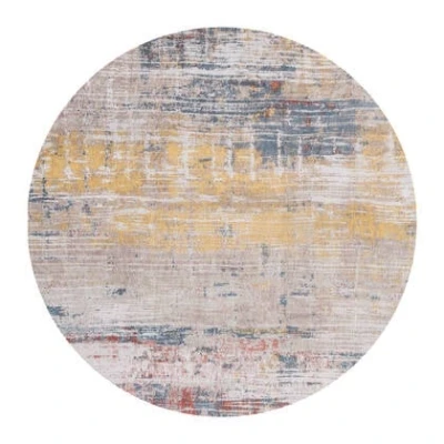 Afbeelding van Rond vloerkleed Louis de Poortere Atlantic Streaks Montauk Multi 8714 maat 240 cm