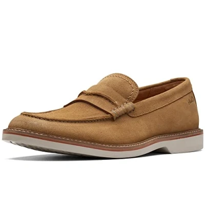Afbeelding van Clarks Atticus Ltslip, mocassin voor heren, Donker zand suède