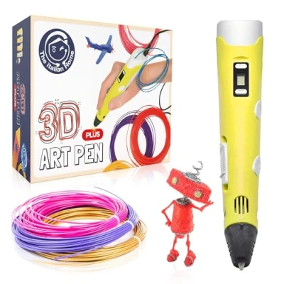 Afbeelding van The Italian Home® 3D PLUS pen + 20 PLA filamenten 60 meter (4 fluorescerend) handleiding in het Frans en Nederlands, geïllustreerde (mogelijk niet beschikbaar Nederlands)