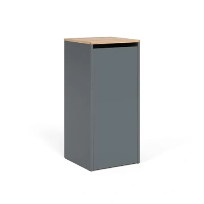 Afbeelding van Vicco ViktorBadkamerkast 40.2 x 88.2 cm met wasmand Antraciet/gouden eik