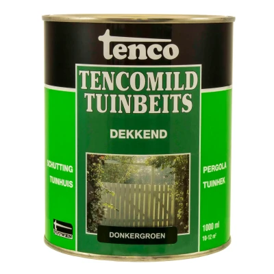 Afbeelding van Tenco Tencomild Dekkend Donkergroen Tuinbeits 1 Liter
