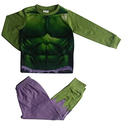 Afbeelding van Hulk pyjama groen de pyama maat 110/116 katoen