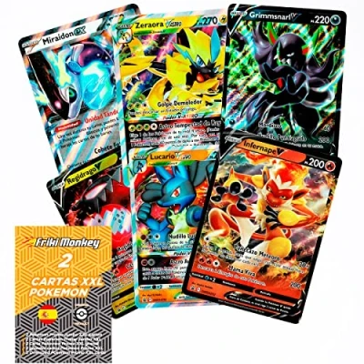 Afbeelding van Pokemon Gigantische Pokémon kaarten GX, EX, V of VMAX incl. 2 stuks