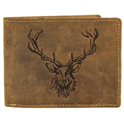 Afbeelding van Green Burry Vintage portemonnee 1705 STAG, grijs, eenheidsmaat, klassiek, grijs., klassiek