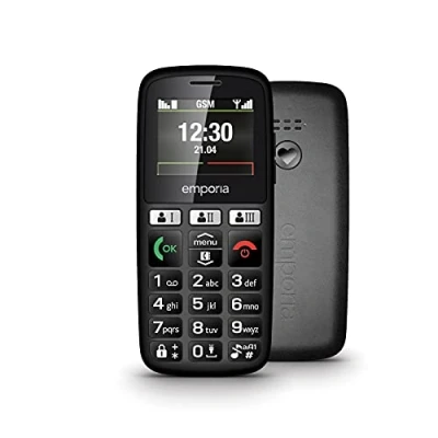 Afbeelding van Emporia HAPPY 2G Dual SIM senioren smartphone 32 MB 3.4 cm (1.33 inch) Zwart Fabriekseigen Single