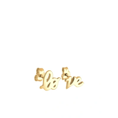 Afbeelding van Elli LOVE Oorbellen, Dames, Maat: One Size, Goldfarben