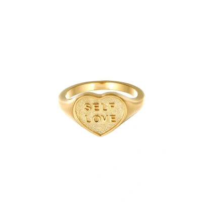 Afbeelding van Elli Ring goldcoloured, Dames, Maat: 52, Gold/coloured