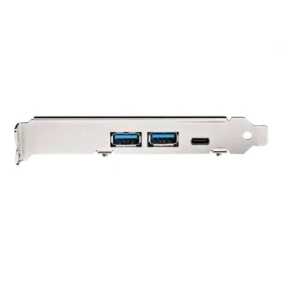 Image de StarTech.com Carte PCIe USB 5 Ports PCI Express 3.1 10Gbps Gen 2 avec 1x C &amp; 2x A IDC (Connecteur Interne 5Gbps) Contrôleur (PEXUSB312A1C1H) Adaptateur 3.0 x4 x + 3