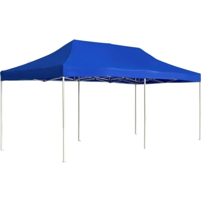 Afbeelding van Partytent professioneel inklapbaar 6x3 m aluminium blauw