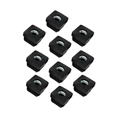 Afbeelding van Design61 10 stuks vierkante schroefdraadstoppen 25 x mm 2,0 met M10 binnendraad