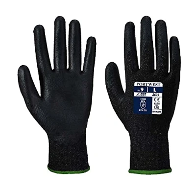 Afbeelding van Portwest Eco Cut A635K8RL handschoen, maat L, zwart