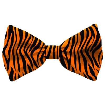 Afbeelding van hondenvlinderdasje polyester bruin/zwart maat M