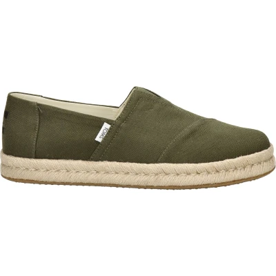 Afbeelding van TOMS ALP Espadrilles, Heren, Maat: 45, Olive Katoen