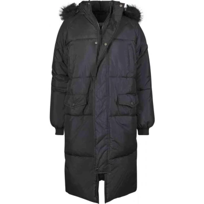 Afbeelding van Urban Classics Curvy Ladies Oversize COAT Winterjas, Dames, Maat: XXL, Black/black