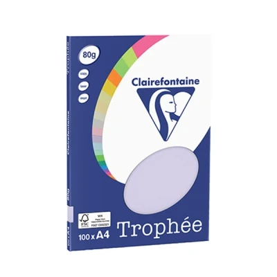 Image de Clairefontaine Papier Clairalfa A4 80g Lilas Etui De 100f