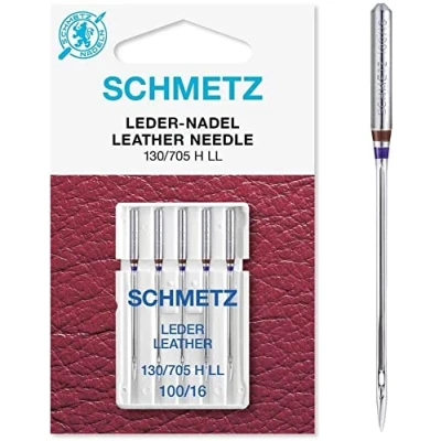 Afbeelding van Schmetz Leer 5 naalden 100 16