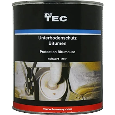 Afbeelding van SprayTec kelderbescherming bitumenverf, 2500 g, zwart, bescherming tegen steenslag, zout, roest, water enz