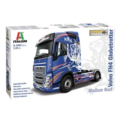 Afbeelding van 1:24 Italeri 3942 Volvo FH4 Globetrotter medium roof Plastic Modelbouwpakket