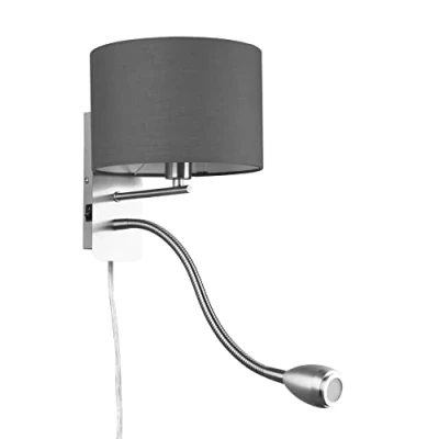 Afbeelding van Trio Hotel Up down wandlamp Nikkel