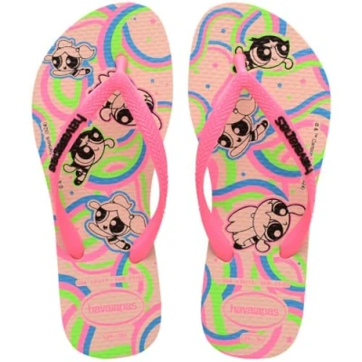 Afbeelding van Havaianas Powerpuff Girls Teensandalen voor kinderen, Maat: 29 30, Ballet rose Kunststof
