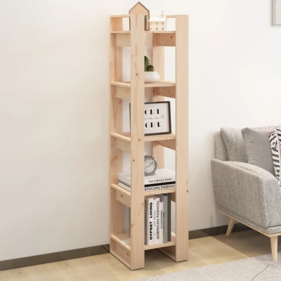 Afbeelding van Boekenkast/kamerscherm 41x35x160 cm massief grenenhout