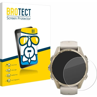 Afbeelding van BROTECT Screenprotector voor Garmin Fenix 8 (43 mm) Folie Beschermfolie Beschermglas transparant