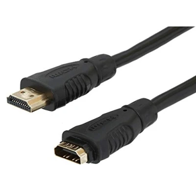 Afbeelding van PremiumCord Kphdmf2 HDMI verlengkabel High Speed 2m video 4K 2160p Full HD 1080p Deep Color 3D Arc HDR Dolby TrueHD 10,2 Gbps vergulde contacten, zwart
