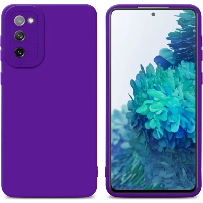 Afbeelding van Cadorabo Hoesje geschikt voor Samsung Galaxy S20 FE in Fluid DONKER PAARS Beschermhoes gemaakt van flexibel TPU silicone Cover Case