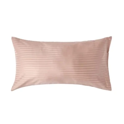 Afbeelding van Homescapes kussensloop 50 x 90 cm met satijnen strepen taupe beige, draaddichtheid 330