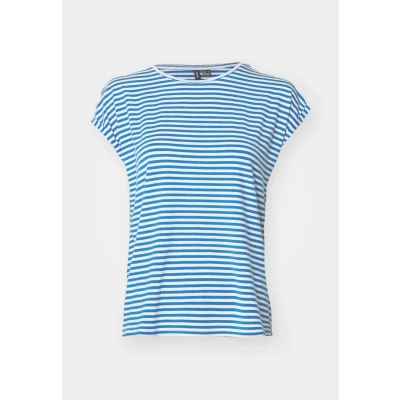 Afbeelding van Vero Moda Vmava Tshirt print, Dames, Maat: XS, Blue