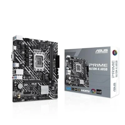 Afbeelding van Asus PRIME H610M K ARGB Moederbord Socket Intel 1700 Vormfactor Micro ATX chipset Intel® H610