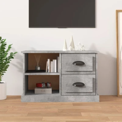 Afbeelding van Tv meubel 73x35,5x47,5 cm bewerkt hout betongrijs