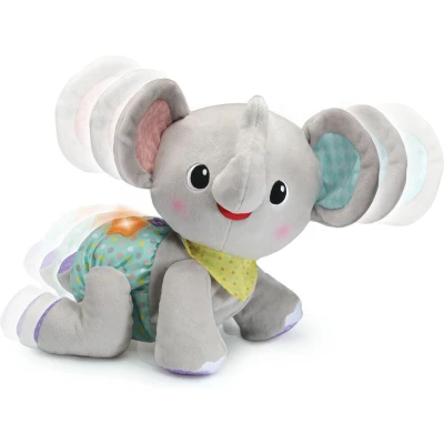 Afbeelding van VTech Kruip &amp; Leer Baby Olifant Moedigt Kruipen Aan Interactief Speelgoed Knuffel Leert Cijfers Kleuren 9 tot 36 Maanden