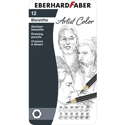 Afbeelding van Eberhard Faber grafietpotloden 12 stuks hardheden EF 516913