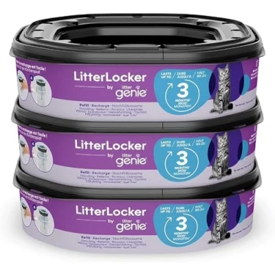 Afbeelding van litter locker kattenbakfilter navullingen 3 st voor de GENIE gaan lang mee . vernieuwde verbeterde versie