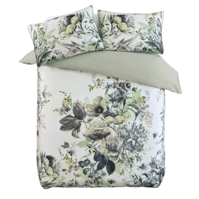 Afbeelding van M.M Linen Etoile Dekbedovertrek Extra breed 260x200/220 cm Wit