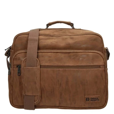 Afbeelding van Enrico Benetti Rotterdam 66621 Laptoptas met 15&quot; laptopvak / reportertas Camel