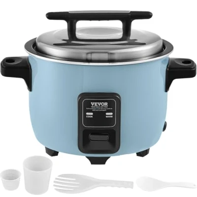 Image de VEVOR Cuiseur à Riz Commercial Pot Antiadhésif 10L 24H Maintien au Chaud Cuisine