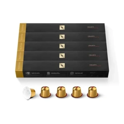 Image de Nespresso Original 50 Capsules de café Volluto Decaffeinato Intensité 4 Pour Espresso (5 étuis 10)