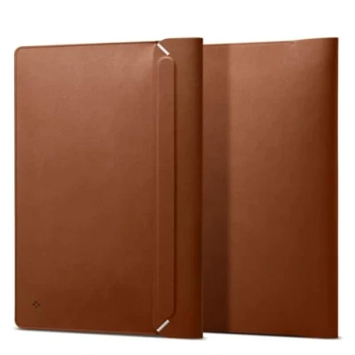 Afbeelding van Spigen Valentinus MacBook 13 / 14 inch sleeve bruin