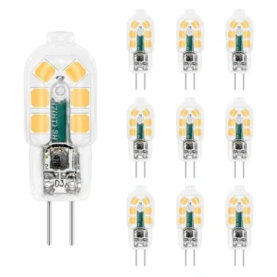 Afbeelding van G4 led 2 W 12 V AC/DC koud wit 6000 K voor afzuigkap, 200 lm, komt overeen met halogeenlampen 10 20 W, niet dimbaar, bi pin kroonluchter/camper, stuks