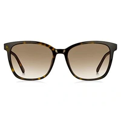 Afbeelding van Tommy Hilfiger Zonnebril, Dames, Maat: 54, Dark havana