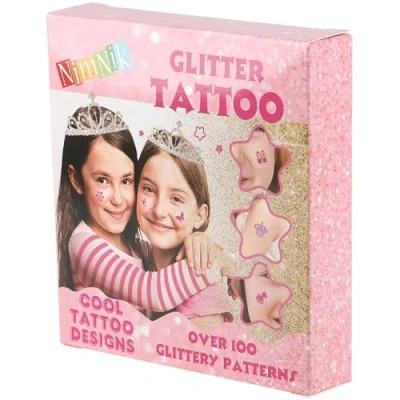 Afbeelding van 160 stuks glittertatoeages voor kinderen, tijdelijke tatoeages, verwijderbaar, stickers, verjaardagscadeaus meisjes van 6, 8, 9, 10 jaar