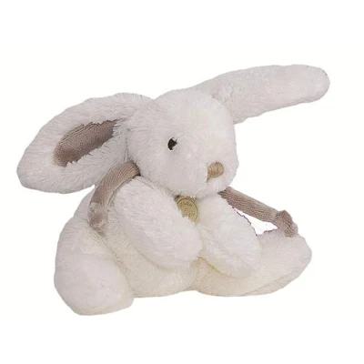 Image de Doudou et Compagnie Lapin Bonbon + Coffre Taupe 75 cm
