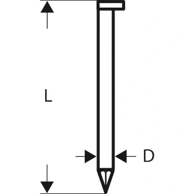 Afbeelding van Bosch Accessories 2608200009 Stripnagels SN34DK Afmeting, lengte 90 mm 2500 stuk(s)